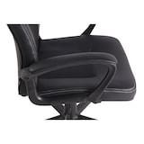 thumbnail of Décoshop26 - Fauteuil de bureau design sportif en synthétique noir maille noir BUR10480