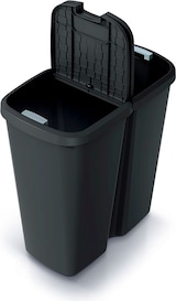 thumbnail of Keden Compacta Q duo Cubo de Basura 45L con 2 Tapas Independientes en color Negro