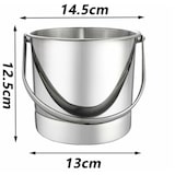 thumbnail of IJs Emmer RVS - IJsemmer voor IJsblokjes - Drankkoeler met Handvat - 14,5 x 13 x 12,5 cm