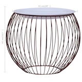 thumbnail of vidaXL Couchtisch Golden Ø 51 cm