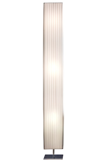 SalesFever Vloerlamp 160 cm vierkant | Geplooide latex lampenkap