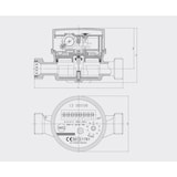 thumbnail of Wasserzähler Wasseruhr geeignet für 1/2 Zoll Rohre 110mm warm 2024 geeicht