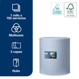 thumbnail of TORK | Papel de Secado Industrial Ultrarresistente Azul W1 (cod.130080) - Saco 1 ud.