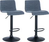 thumbnail of 2er Set Barhocker Branford blau/Stoff