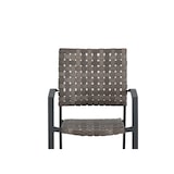 thumbnail of METRO PROFESSIONAL Fauteuil empilable Palermo, aluminium/poly rotin, gris foncé