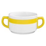 thumbnail of 6 x Seltmann Obere zur Suppentasse 0,35 l, Form:  Vitalis, Dekor: 34928 gelbes Band