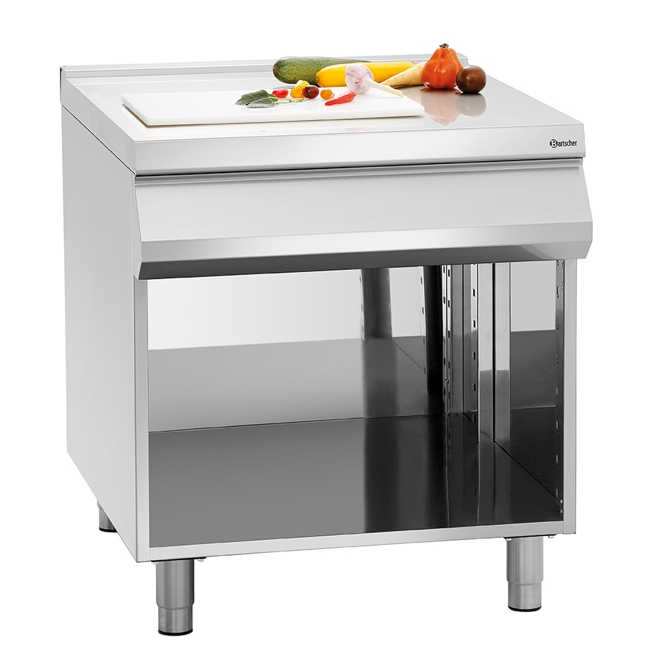 Bartscher Werkblad met roestvrij stalen onderstel 800 x 900 x H.900-950 mm Bartscher