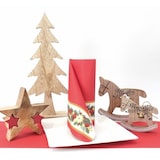 thumbnail of Airlaid Serviette Girlande Weihnachten in Rot, 40 x 40 cm, 50 Stück - APARTina