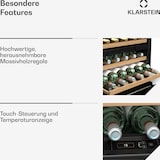 thumbnail of Klarstein Vinoline 30 Built-In Duo Weinschrank | 30 Flaschen | integrierbar | LED | leise Schwarz