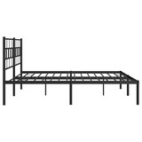 thumbnail of vidaXL Bedframe met hoofdbord metaal zwart 183x213 cm