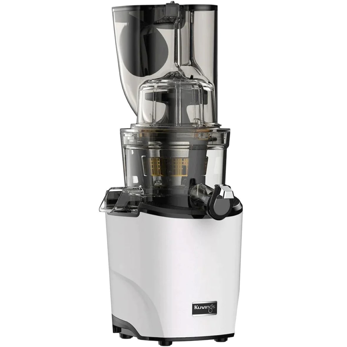 Kuvings - Extracteur de jus REVO830S - Double embouchure, Système de découpe automatique - Blanc