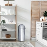 thumbnail of Abfallsammler / Mülleimer PUSH 35L chrom hjh OFFICE