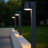thumbnail of Lumisky Balise solaire à fixer ou à planter SOLINE TALL H70cm Acier Noir