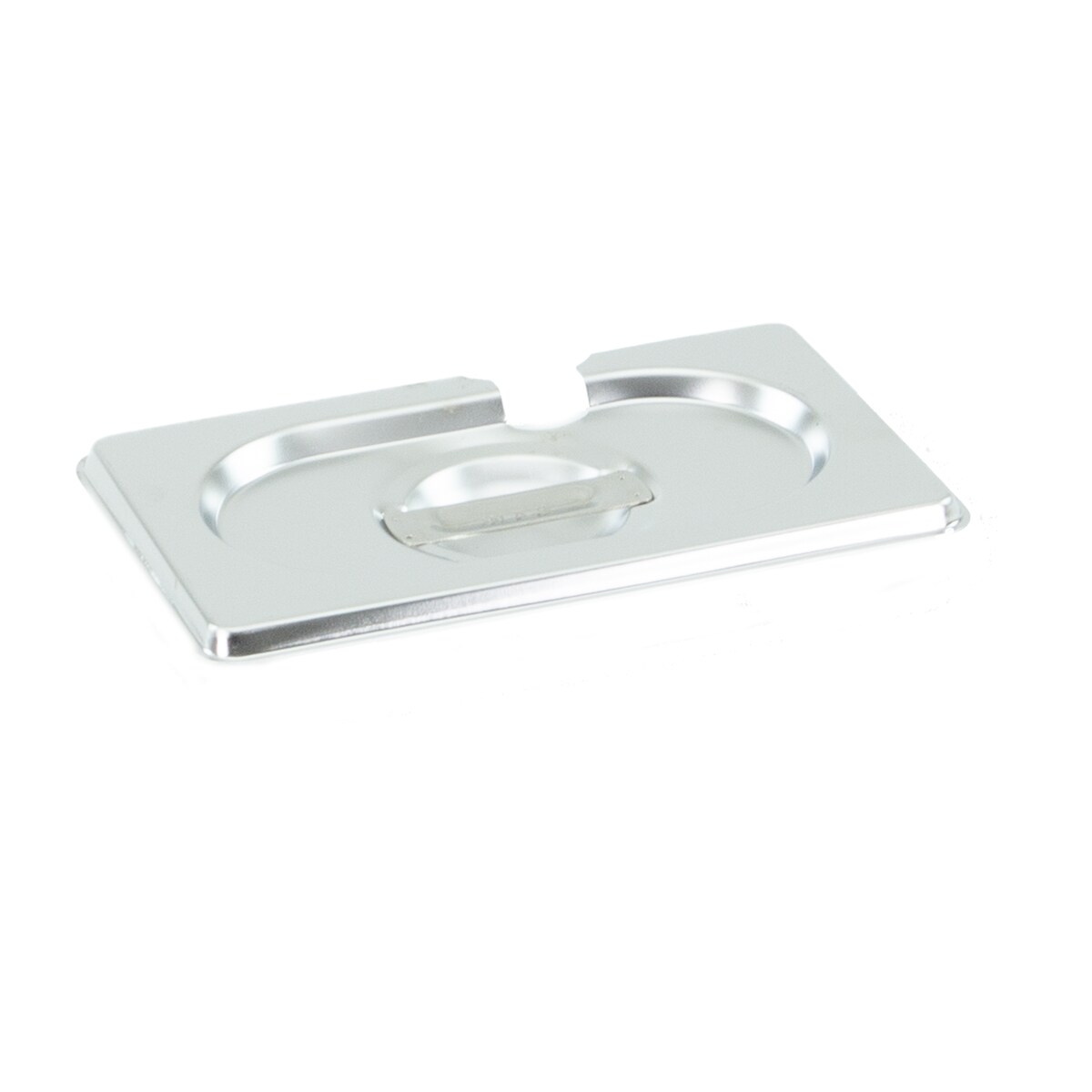 GN Deckel Gastronorm 1/9 mit Löffelaussparung aus Edelstahl GVK ECO