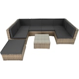 thumbnail of tectake Canapé de Jardin VENISE 7 places - marron naturel - 403701