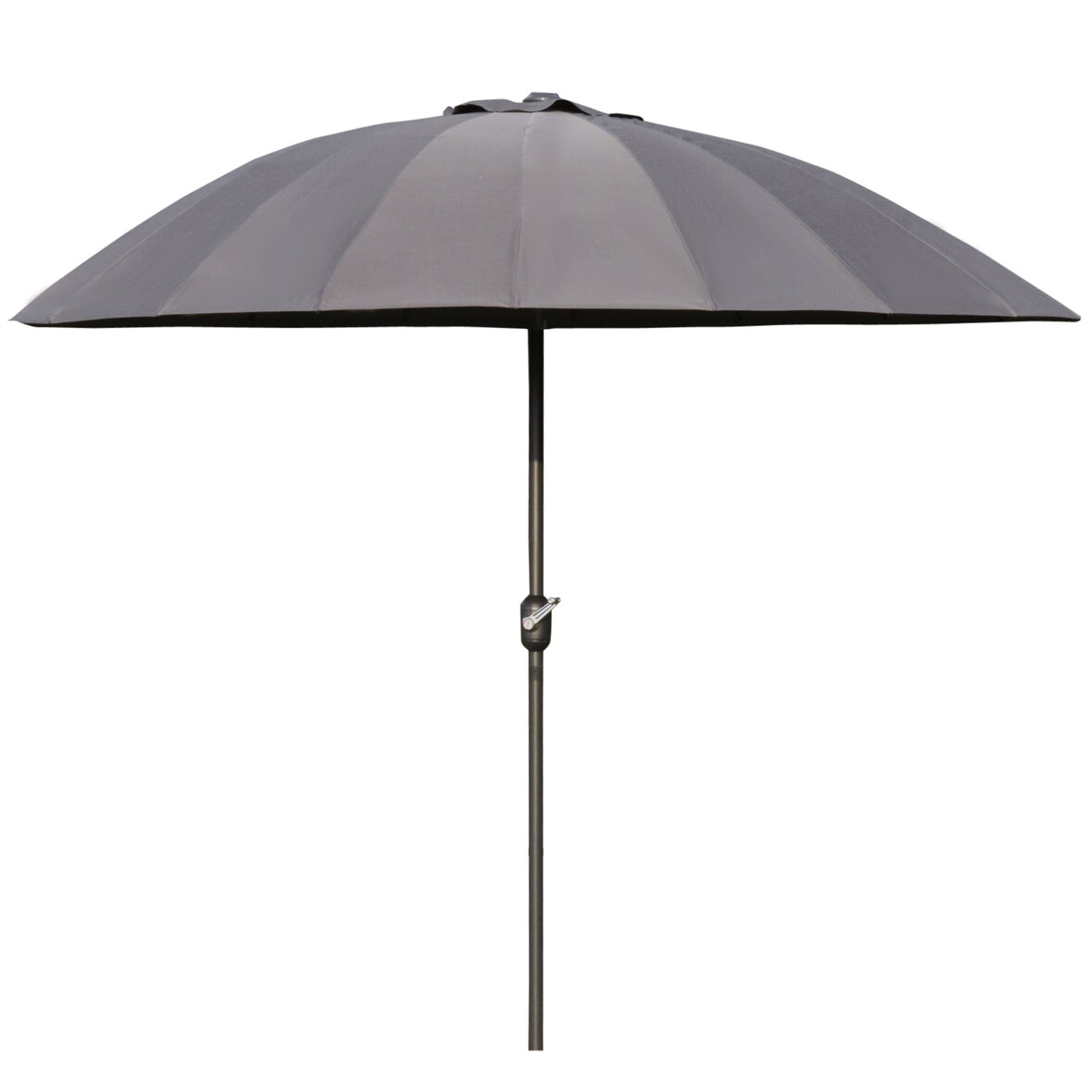 Outsunny Ombrellone da Giardino Inclinabile e con Manovella Ф255cm