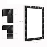 thumbnail of Espelho de parede COSTWAY Farmhouse, espelho rústico para casa de banho com moldura de madeira feita de madeira de borracha