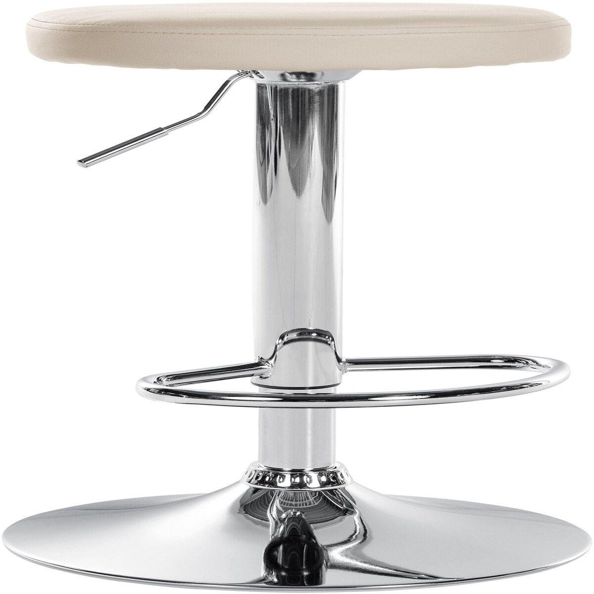 CLP Barhocker Ponte Kunstleder-Bezug creme/chrom