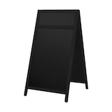 thumbnail of Kreidetafel Kundenstopper Europel mit Logoplatte Europel 660x1280 mm schwarz 356242