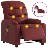 thumbnail of vidaXL Massagesessel Elektrisch Weinrot Kunstleder