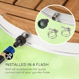 thumbnail of blumfeldt Gartendusche Pooldusche - Aluminium Campingdusche - Silber-Metallic