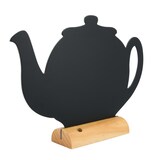 thumbnail of Securit® Tafelbord - Theepot Silhouet - Houten Basis - Inclusief Krijtstift