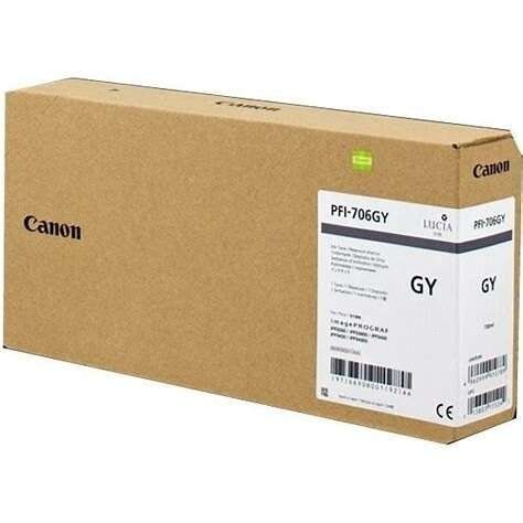 Canon PFI-706 GY Druckerpatrone 1 Stück(e) Original Hohe (XL-) Ausbeute Grau