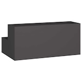 thumbnail of vidaXL Gartenblumentopf Schwarz 100 x 60 x 45 cm Stahl