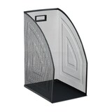 thumbnail of Relaxdays Stehsammler Metall, DIN A4, Stehordner breit, Mesh, Zeitschriftensammler Büro, HBT: 32 x 16 x 24,5 cm, schwarz