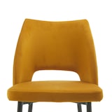 thumbnail of METRO PROFESSIONAL Gepolsterter Restaurantstuhl Salto 2er Set, Stahl/Polyester, gelb/schwarz