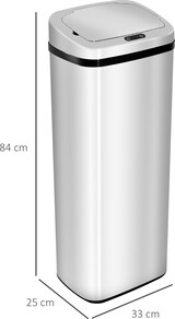 thumbnail of Abfalleimer Edelstahl Silber 67 L, Sensor-Automatik und manuelle Steuerung, ohne Inneneimer