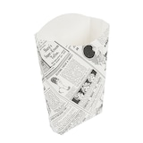 thumbnail of Garcia de Pou 1200 Unità - Scatoline Per Fritti 'Thepack Times' 190 G 230 G/M2 14,5X9,5X18 Cm Bianco Cartone Ondulato A Nano-Micro