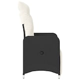 thumbnail of vidaXL Tuinstoelen 2 st verstelbaar met kussens poly rattan zwart