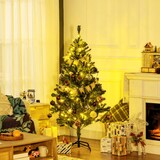 thumbnail of HOMCOM Árvore de Natal Artificial com 100 Luzes LED 472 Ramos e 80 Decorações para Interior Aço Ø91x150 cm Verde