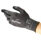 thumbnail of Ansell HyFlex Mechanical Protection Mehrweg Arbeitshandschuhe Schaum, Nitril Größe 10 Schwarz 12 Paar