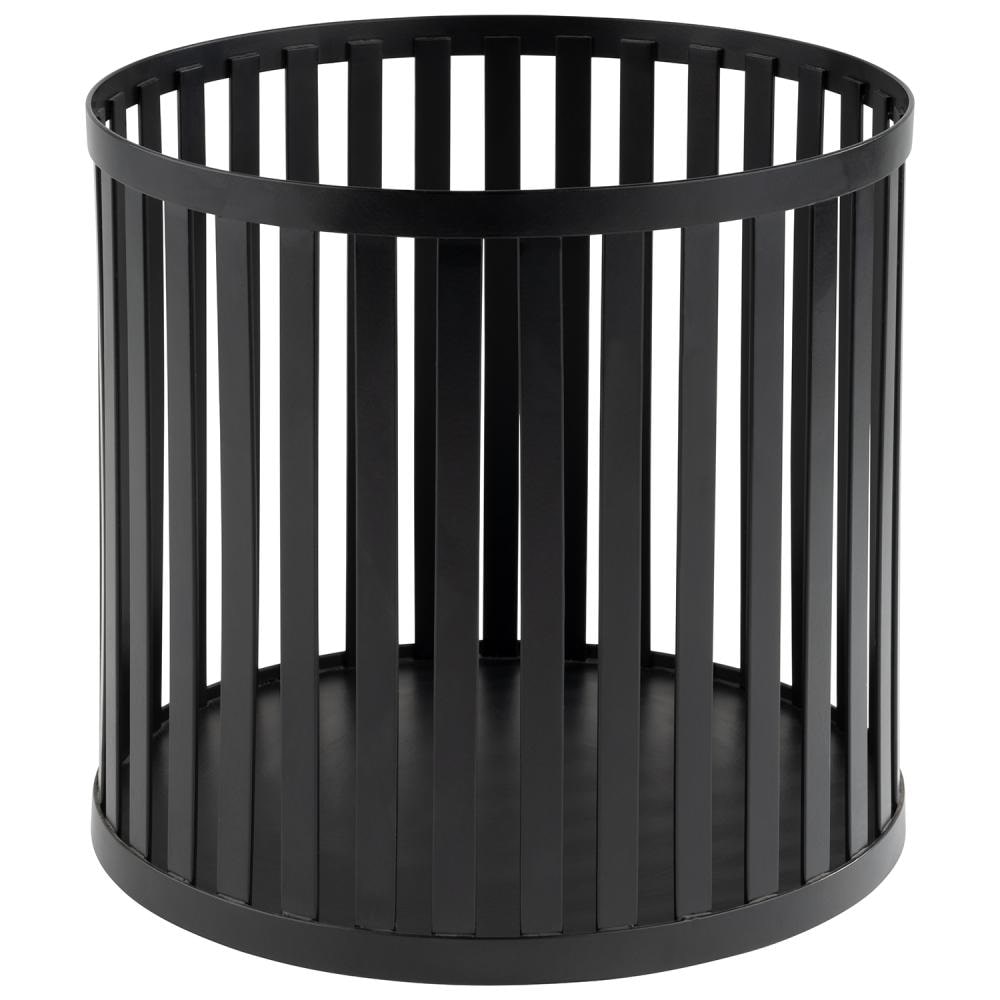 APS mand / standaard -APS PLUS- Ø 21 cm, H: 20 cm roestvrij staal, zwart