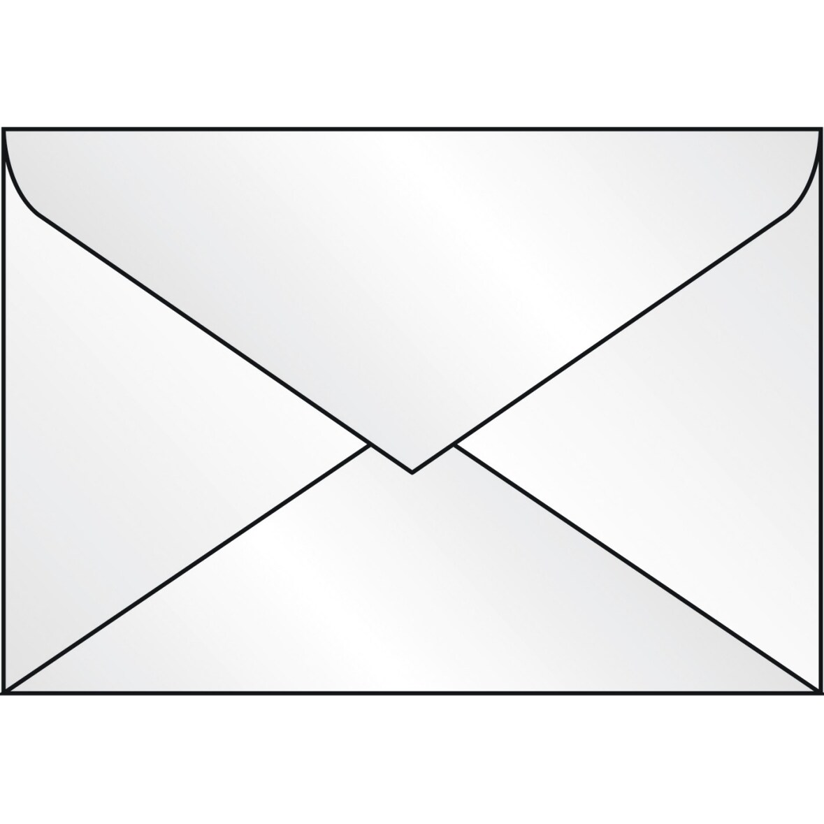 Briefumschläge C6 nassklebend transparent VE=7x25 Stück