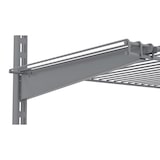 thumbnail of Armario abierto COSTWAY, perchero de pared, extensible de 122 a 244 cm, sistema de almacenamiento DIY, montaje en pared, gris.