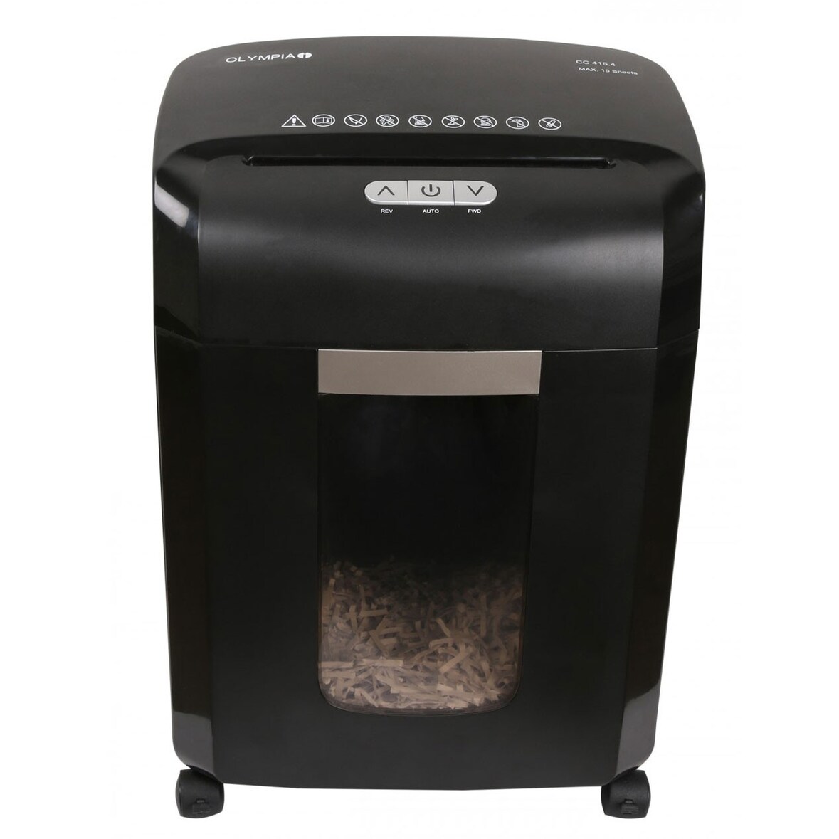 OLYMPIA CC 415.4 Professioneller Aktenvernichter, Partikelschnitt 15 Blatt