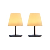 thumbnail of Lumisky 2 Lampes de table sans fil TWINS Gris H16cm Acier Gris
