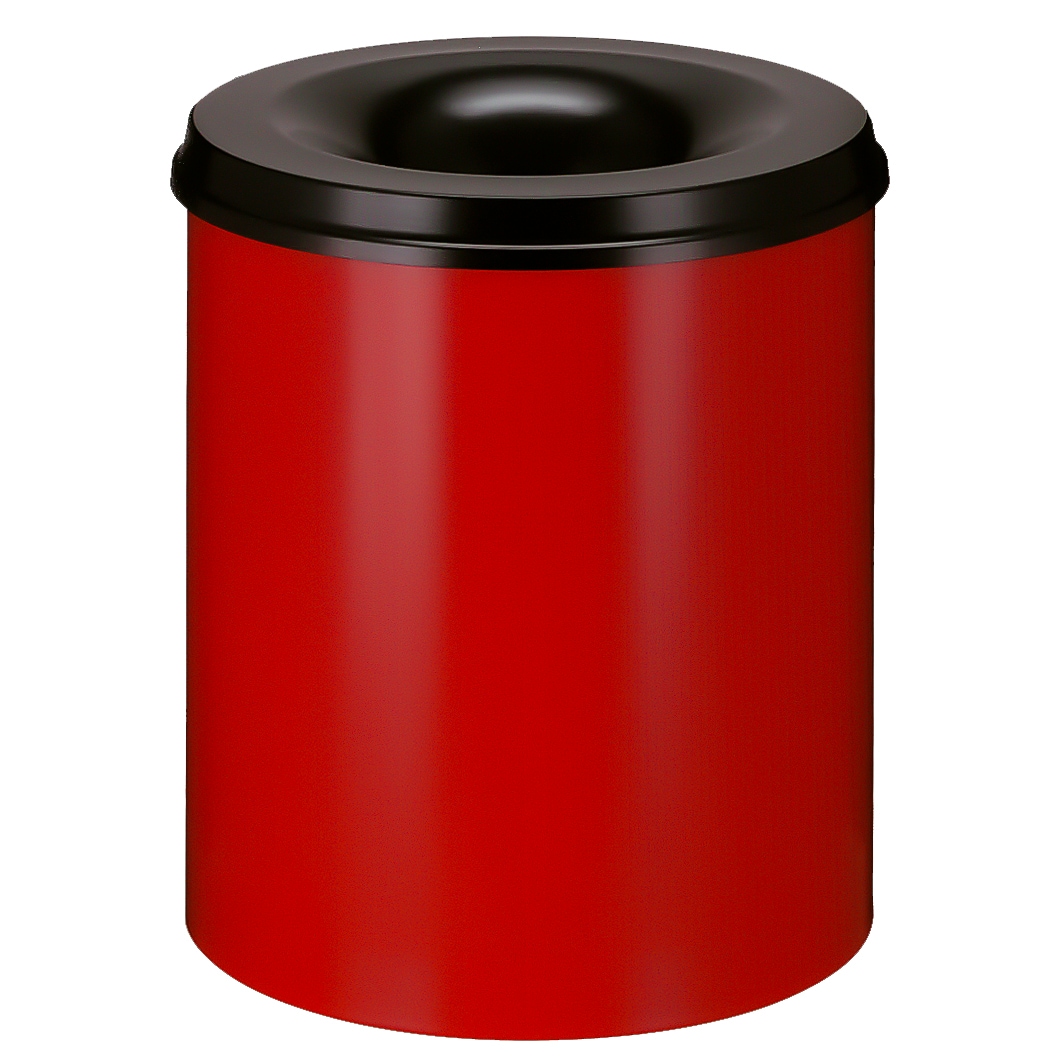 V-part Vlamdovende papierbak 80 ltr - rood, zwart