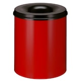 thumbnail of V-part Vlamdovende papierbak 80 ltr - rood, zwart