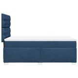 thumbnail of vidaXL Boxspringbett mit Matratze Blau 90x200 cm Stoff