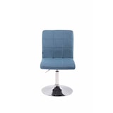 thumbnail of Chaise de salle à manger Ricky en tissu Bleu