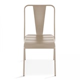 thumbnail of Sedia da bar bistrot in metallo color taupe - Oviala