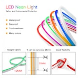 thumbnail of Neon LED flexível de 12 V, 5 metros, 6x12 mm, 120 LEDs/m. Branco frio 6000k. Corte a cada 2,5 cm.