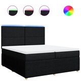 thumbnail of vidaXL Boxspringbett mit Matratze Schwarz 200x200 cm Stoff