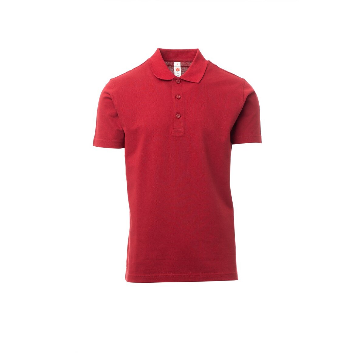 PAYPER Poloshirt ROME - Herren - Baumwolle Piqué - Ton-in-Ton Knöpfe bordeaux 5XL