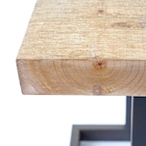 thumbnail of Sgabello tavolino salotto soggiorno HWC-A15 legno di pino metallo 32x36x48cm