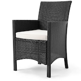 thumbnail of CASARIA® Gartenmöbel Set 8 Stühle inkl. 7cm Auflagen extra Breit Schwarz